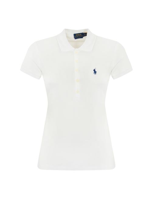 Polo in cotone con logo bianco POLO RALPH LAUREN | 211870245001